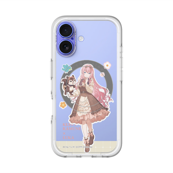 スリムプロテクションプレミアムケース with MagSafe［ 初音ミク×クッピーラムネ - 巡音ルカ×ラム - 等身イラスト2 ］