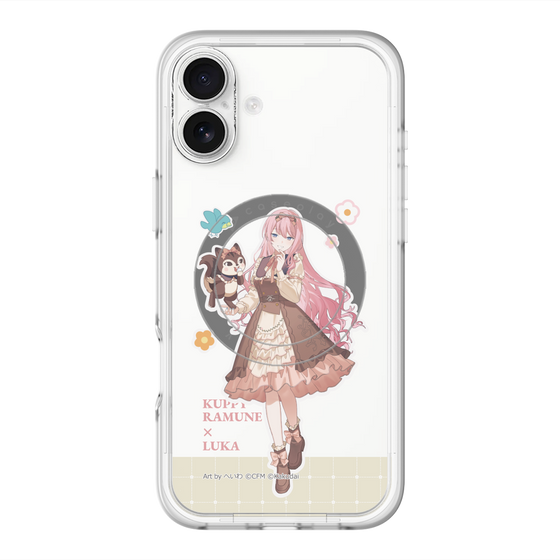 スリムプロテクションプレミアムケース with MagSafe［ 初音ミク×クッピーラムネ - 巡音ルカ×ラム - 等身イラスト2 ］
