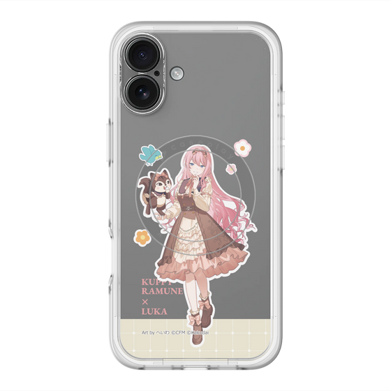スリムプロテクションプレミアムケース with MagSafe［ 初音ミク×クッピーラムネ - 巡音ルカ×ラム - 等身イラスト2 ］