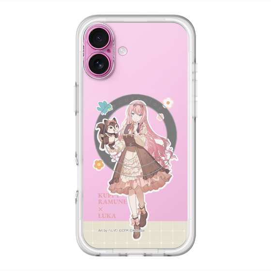 スリムプロテクションプレミアムケース with MagSafe［ 初音ミク×クッピーラムネ - 巡音ルカ×ラム - 等身イラスト2 ］