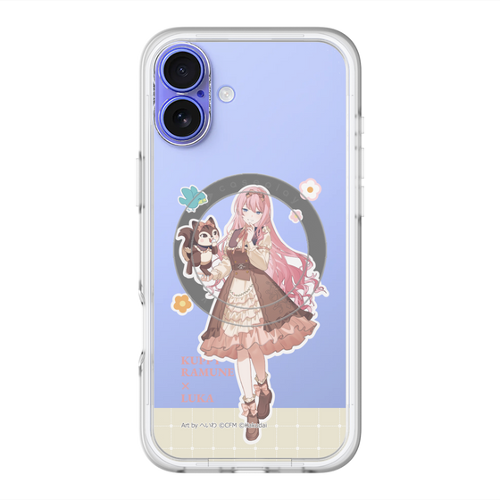 スリムプロテクションプレミアムケース with MagSafe［ 初音ミク×クッピーラムネ - 巡音ルカ×ラム - 等身イラスト2 ］
