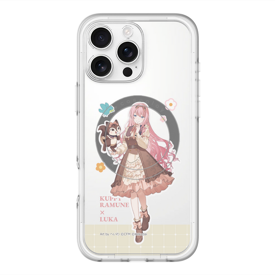 スリムプロテクションプレミアムケース with MagSafe［ 初音ミク×クッピーラムネ - 巡音ルカ×ラム - 等身イラスト2 ］