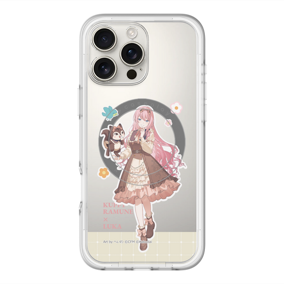 スリムプロテクションプレミアムケース with MagSafe［ 初音ミク×クッピーラムネ - 巡音ルカ×ラム - 等身イラスト2 ］