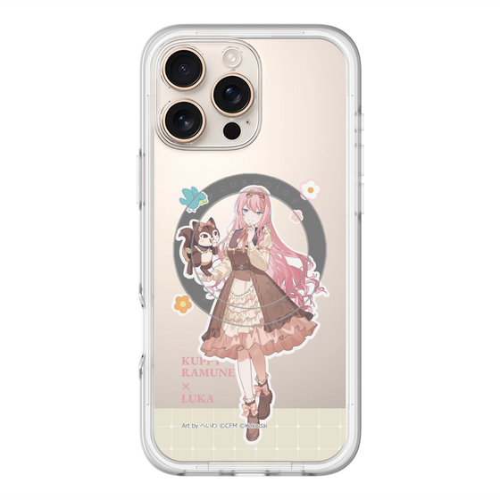 スリムプロテクションプレミアムケース with MagSafe［ 初音ミク×クッピーラムネ - 巡音ルカ×ラム - 等身イラスト2 ］