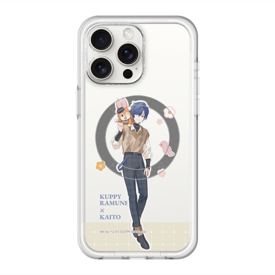 スリムプロテクションプレミアムケース with MagSafe［ 初音ミク×クッピーラムネ - KAITO×クッピー - 等身イラスト2 ］
