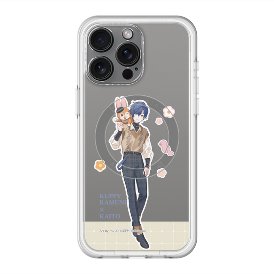 スリムプロテクションプレミアムケース with MagSafe［ 初音ミク×クッピーラムネ - KAITO×クッピー - 等身イラスト2 ］