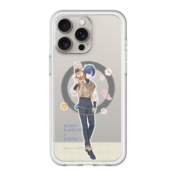 スリムプロテクションプレミアムケース with MagSafe［ 初音ミク×クッピーラムネ - KAITO×クッピー - 等身イラスト2 ］