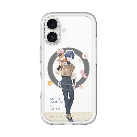 スリムプロテクションプレミアムケース with MagSafe［ 初音ミク×クッピーラムネ - KAITO×クッピー - 等身イラスト2 ］