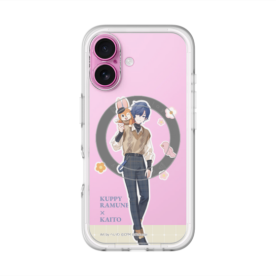スリムプロテクションプレミアムケース with MagSafe［ 初音ミク×クッピーラムネ - KAITO×クッピー - 等身イラスト2 ］
