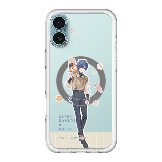 スリムプロテクションプレミアムケース with MagSafe［ 初音ミク×クッピーラムネ - KAITO×クッピー - 等身イラスト2 ］