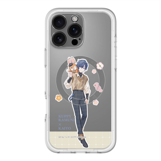 スリムプロテクションプレミアムケース with MagSafe［ 初音ミク×クッピーラムネ - KAITO×クッピー - 等身イラスト2 ］