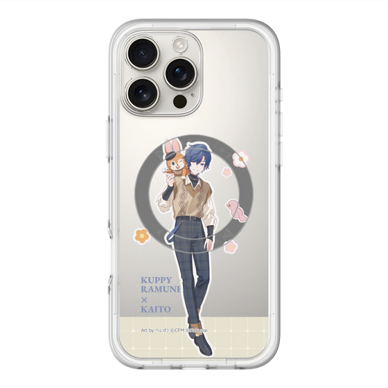 スリムプロテクションプレミアムケース with MagSafe［ 初音ミク×クッピーラムネ - KAITO×クッピー - 等身イラスト2 ］
