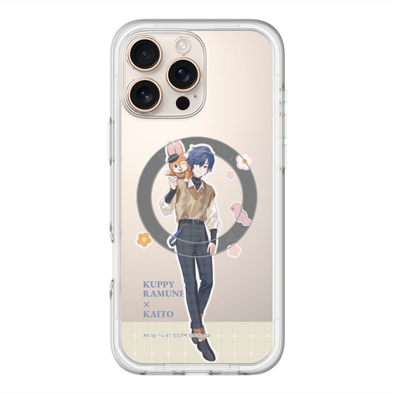 スリムプロテクションプレミアムケース with MagSafe［ 初音ミク×クッピーラムネ - KAITO×クッピー - 等身イラスト2 ］