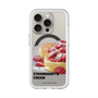 スリムプロテクションプレミアムケース with MagSafe［ ヴィレッジヴァンガードダイナー - ストロベリー＆クリームパンケーキ ］