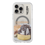 スリムプロテクションプレミアムケース with MagSafe［ ヴィレッジヴァンガードダイナー - チョコレート&クリームチーズパンケーキ ］