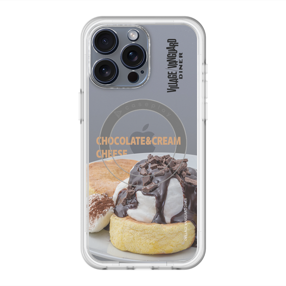 スリムプロテクションプレミアムケース with MagSafe［ ヴィレッジヴァンガードダイナー - チョコレート&クリームチーズパンケーキ ］