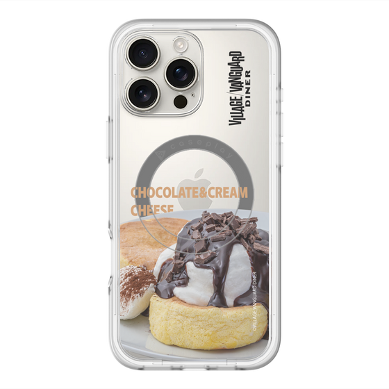 スリムプロテクションプレミアムケース with MagSafe［ ヴィレッジヴァンガードダイナー - チョコレート&クリームチーズパンケーキ ］