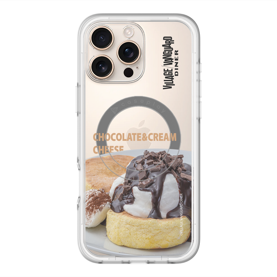 スリムプロテクションプレミアムケース with MagSafe［ ヴィレッジヴァンガードダイナー - チョコレート&クリームチーズパンケーキ ］