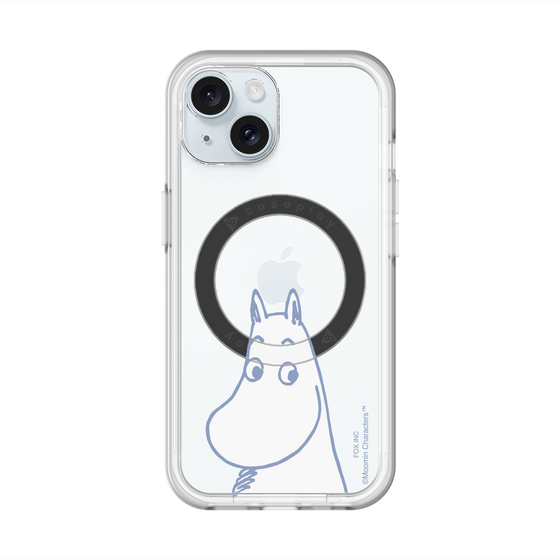 スリムプロテクションプレミアムケース with MagSafe［ MOOMIN - Familiar face ］