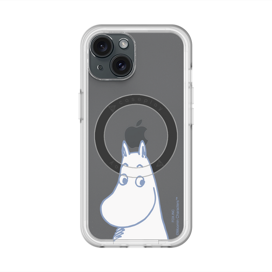 スリムプロテクションプレミアムケース with MagSafe［ MOOMIN - Familiar face ］