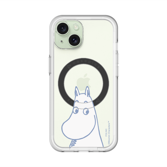 スリムプロテクションプレミアムケース with MagSafe［ MOOMIN - Familiar face ］