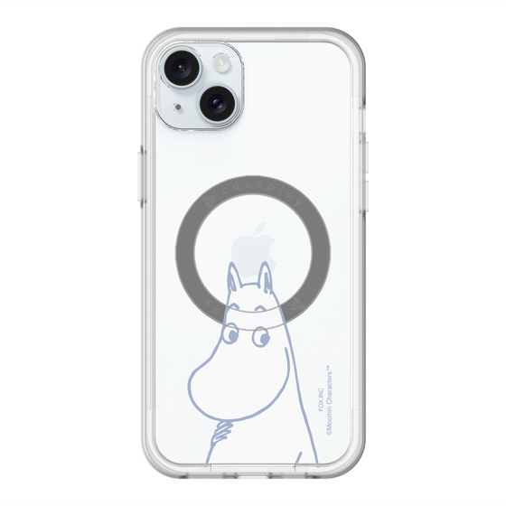 スリムプロテクションプレミアムケース with MagSafe［ MOOMIN - Familiar face ］