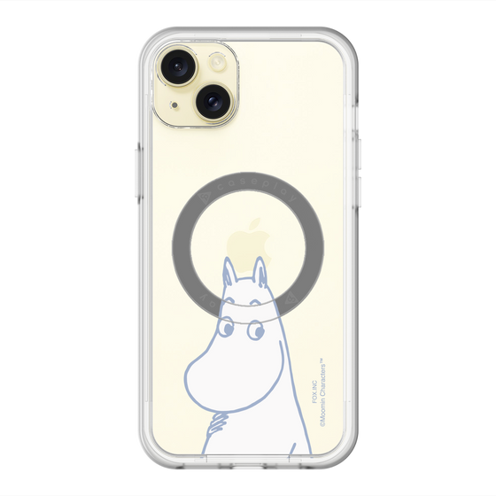 スリムプロテクションプレミアムケース with MagSafe［ MOOMIN - Familiar face ］