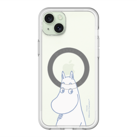 スリムプロテクションプレミアムケース with MagSafe［ MOOMIN - Familiar face ］