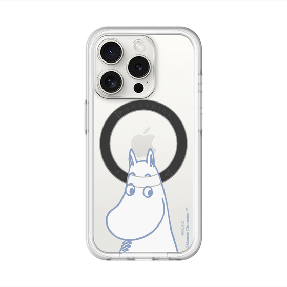 スリムプロテクションプレミアムケース with MagSafe［ MOOMIN - Familiar face ］