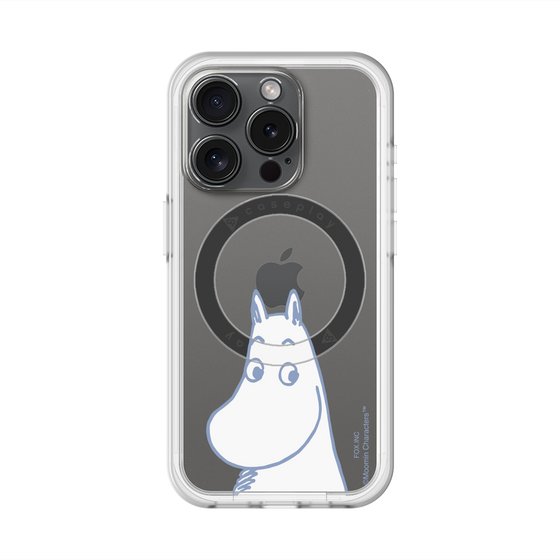スリムプロテクションプレミアムケース with MagSafe［ MOOMIN - Familiar face ］
