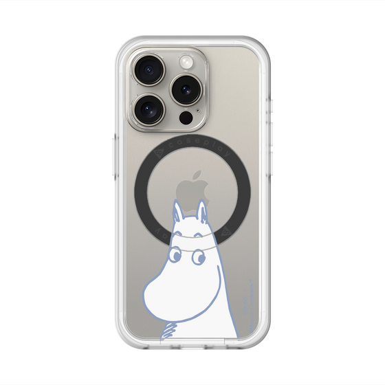スリムプロテクションプレミアムケース with MagSafe［ MOOMIN - Familiar face ］