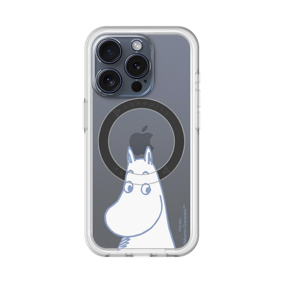 スリムプロテクションプレミアムケース with MagSafe［ MOOMIN - Familiar face ］