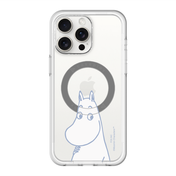 スリムプロテクションプレミアムケース with MagSafe［ MOOMIN - Familiar face ］