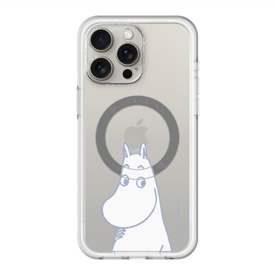 スリムプロテクションプレミアムケース with MagSafe［ MOOMIN - Familiar face ］
