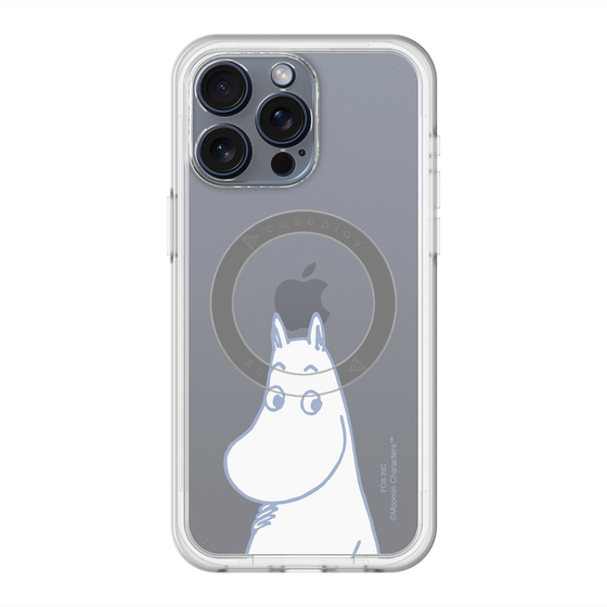 スリムプロテクションプレミアムケース with MagSafe［ MOOMIN - Familiar face ］