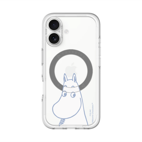 スリムプロテクションプレミアムケース with MagSafe［ MOOMIN - Familiar face ］