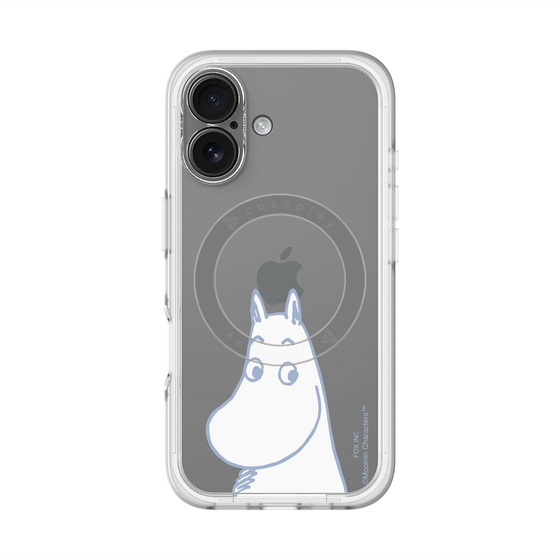 スリムプロテクションプレミアムケース with MagSafe［ MOOMIN - Familiar face ］