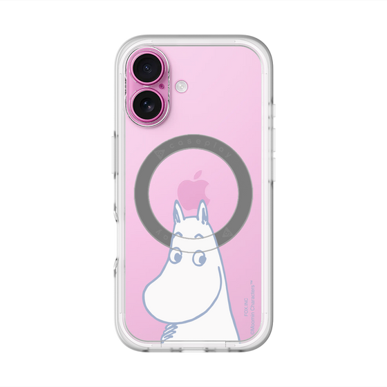 スリムプロテクションプレミアムケース with MagSafe［ MOOMIN - Familiar face ］