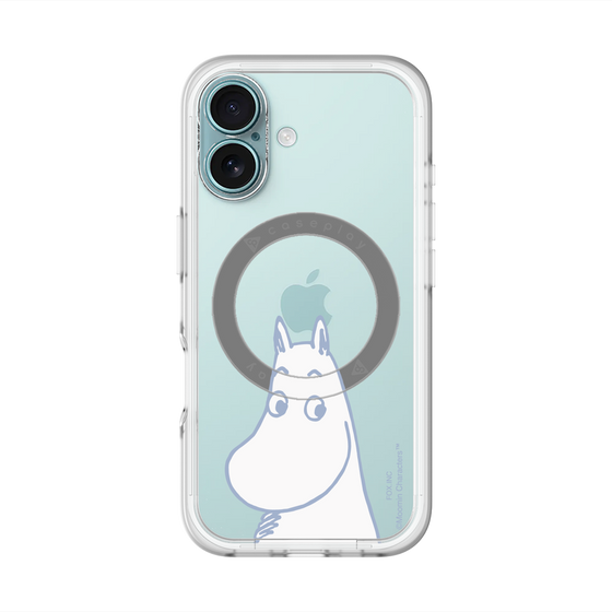 スリムプロテクションプレミアムケース with MagSafe［ MOOMIN - Familiar face ］