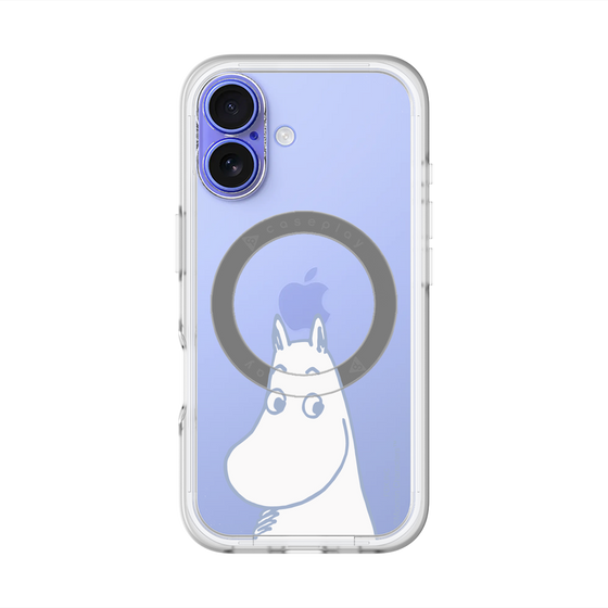 スリムプロテクションプレミアムケース with MagSafe［ MOOMIN - Familiar face ］