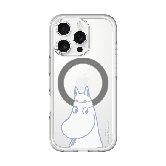 スリムプロテクションプレミアムケース with MagSafe［ MOOMIN - Familiar face ］