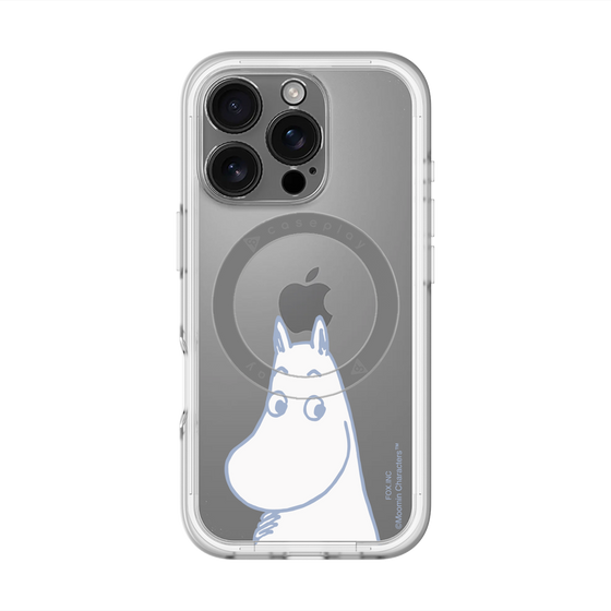 スリムプロテクションプレミアムケース with MagSafe［ MOOMIN - Familiar face ］