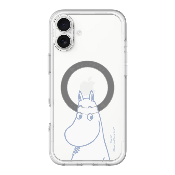 スリムプロテクションプレミアムケース with MagSafe［ MOOMIN - Familiar face ］