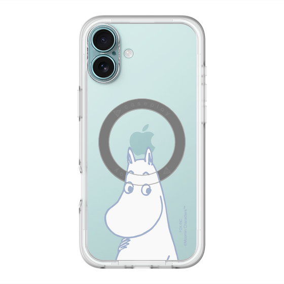 スリムプロテクションプレミアムケース with MagSafe［ MOOMIN - Familiar face ］