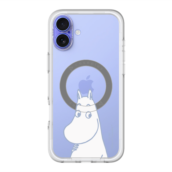 スリムプロテクションプレミアムケース with MagSafe［ MOOMIN - Familiar face ］