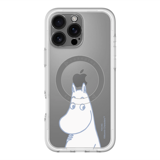 スリムプロテクションプレミアムケース with MagSafe［ MOOMIN - Familiar face ］