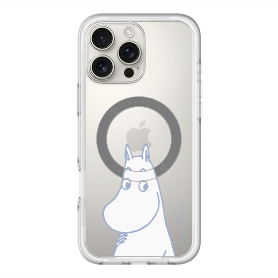 スリムプロテクションプレミアムケース with MagSafe［ MOOMIN - Familiar face ］