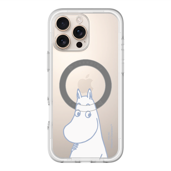 スリムプロテクションプレミアムケース with MagSafe［ MOOMIN - Familiar face ］