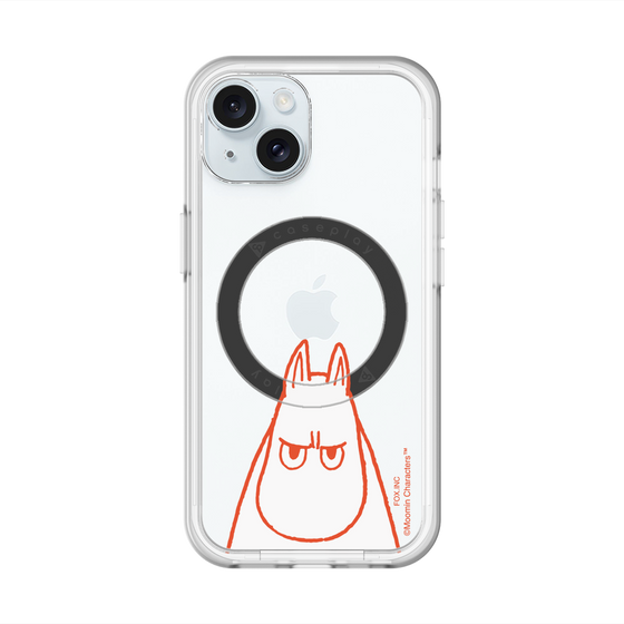 スリムプロテクションプレミアムケース with MagSafe［ MOOMIN - Angry face ］