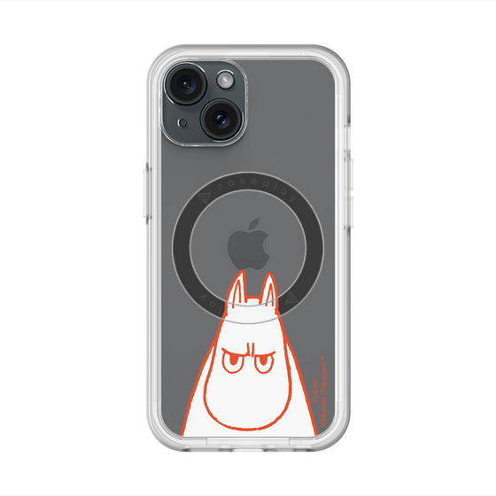 スリムプロテクションプレミアムケース with MagSafe［ MOOMIN - Angry face ］